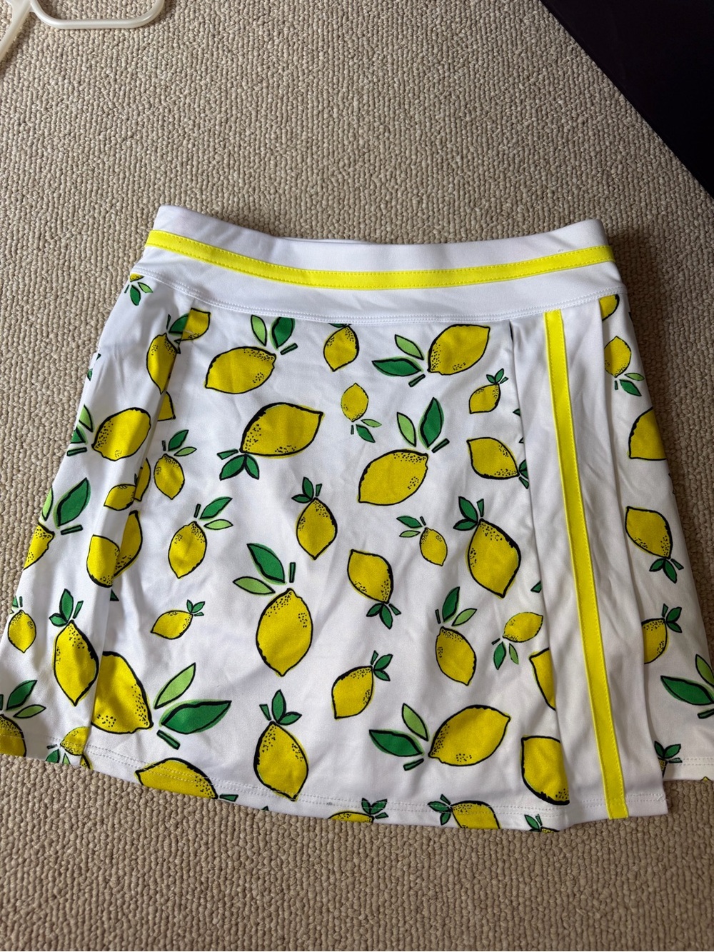 PGA Tour Lemon Print on White Wrap Style Golf Skort Size XS